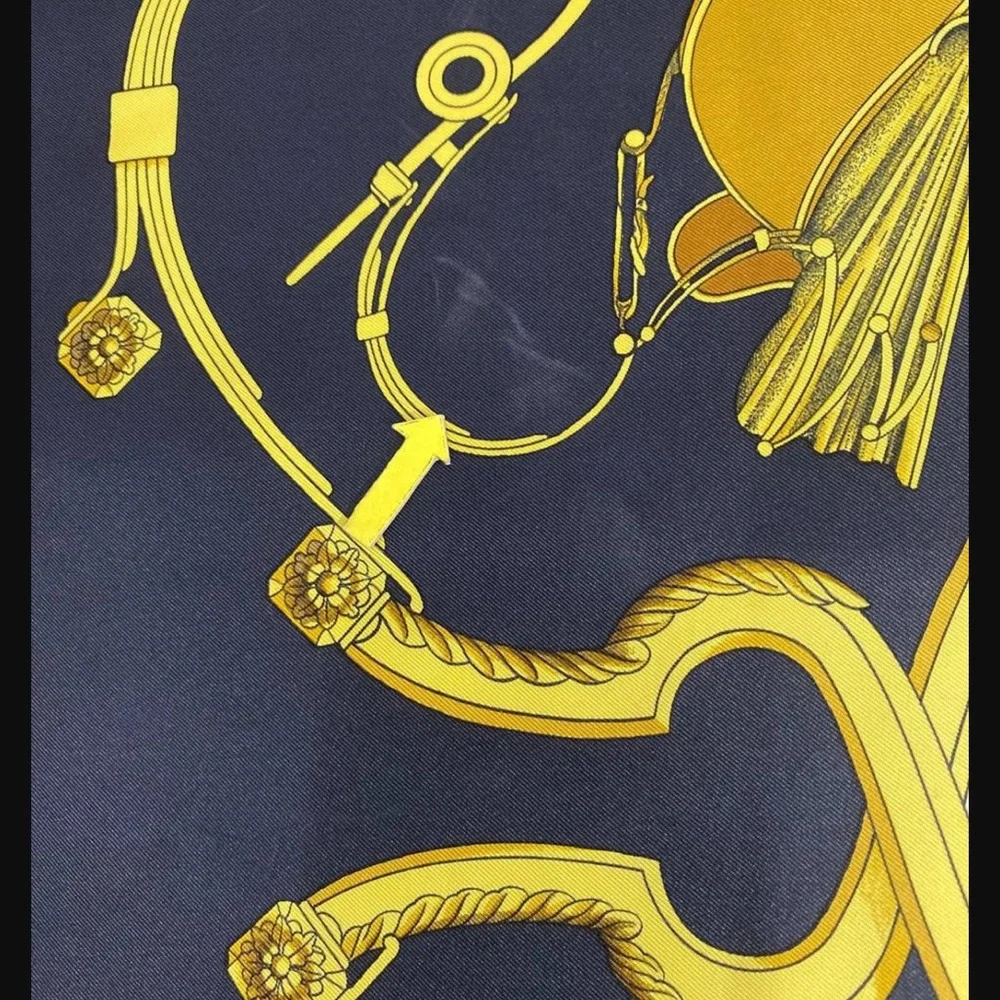 Hermès “Springs” Silk Scarf